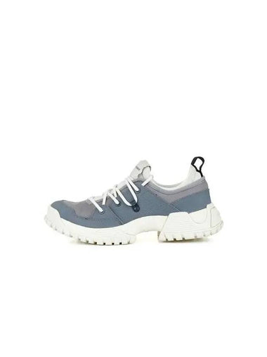 Men s Tone On Patch Lace Up Sneakers Dark Gray 271707 - EMPORIO ARMANI - BALAAN 1