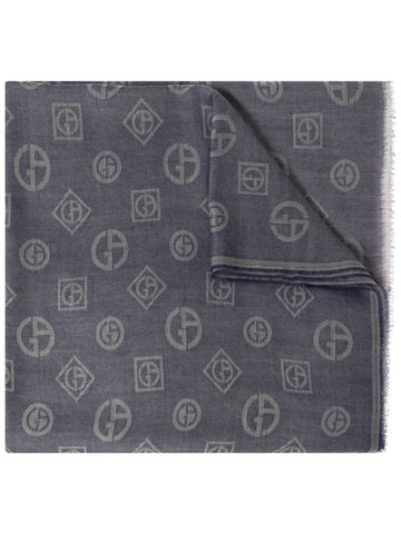 Giorgio Armani Cashmere Scarf, Men's, Navy Blue - GIORGIO ARMANI - BALAAN 1