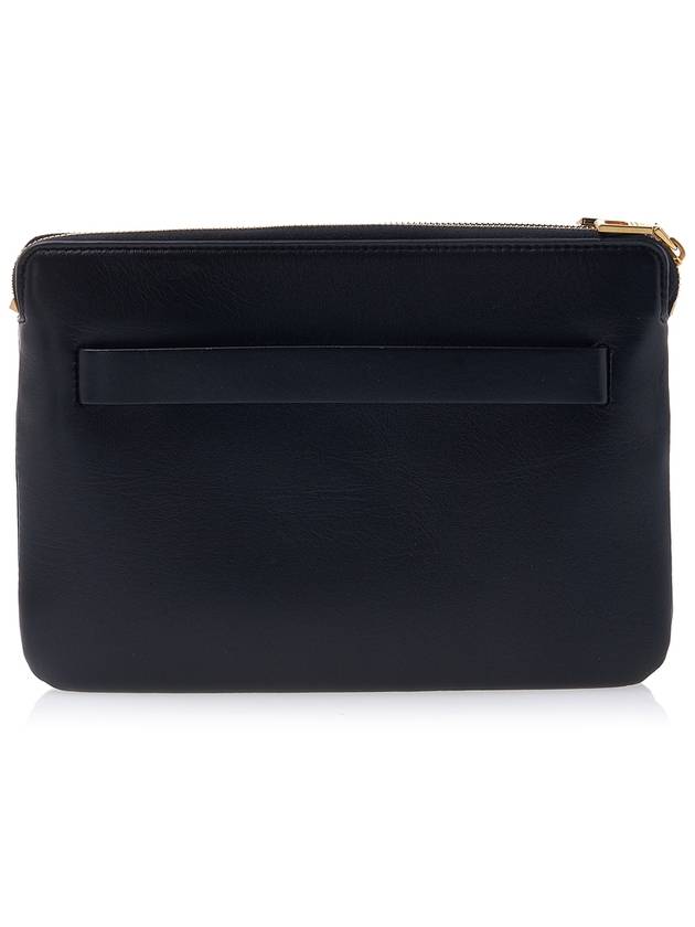 V Logo Clutch Bag Black - VALENTINO - BALAAN 4