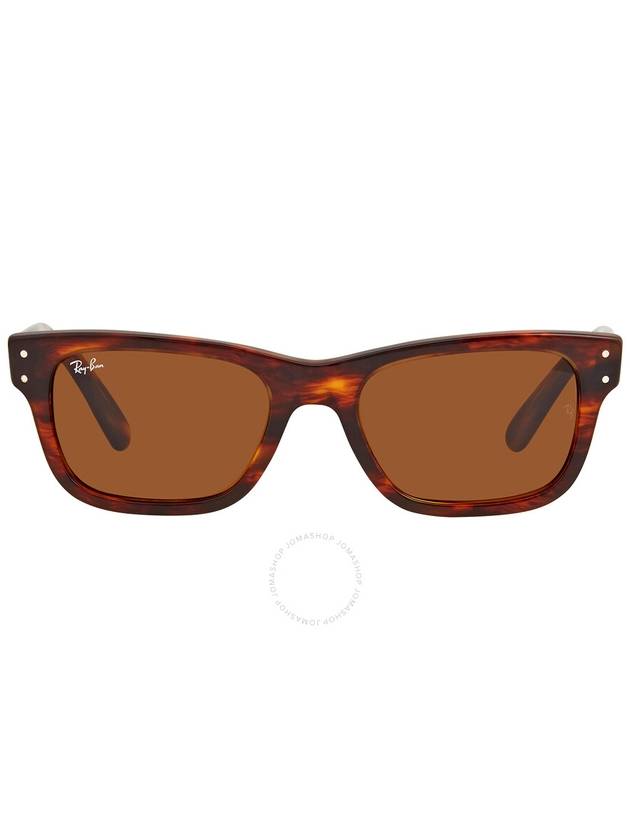 Ray Ban Burbank Brown Rectangular Men's Sunglasses RB2283 954/33 55 - RAY-BAN - BALAAN 1