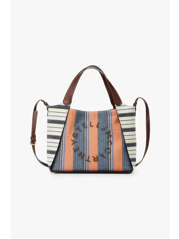 STELLA McCARTNEY LOGO Striped Crossbody Bag Blue - STELLA MCCARTNEY - BALAAN 1