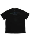 Gradient Embossed Back Logo Short Sleeve T-Shirt Black - WOOYOUNGMI - BALAAN 2