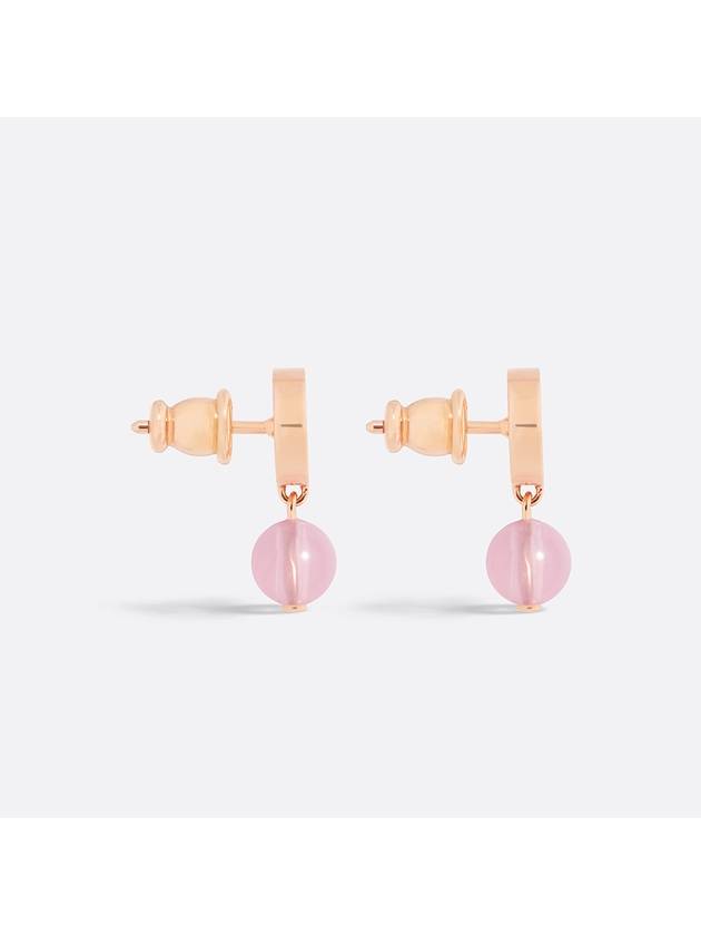 Petite CD Resin Pearl Earrings Pink - DIOR - BALAAN 4