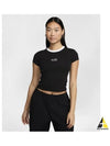 Women s short sleeve W NSW chill knit crop HF8820 010 - NIKE - BALAAN 2