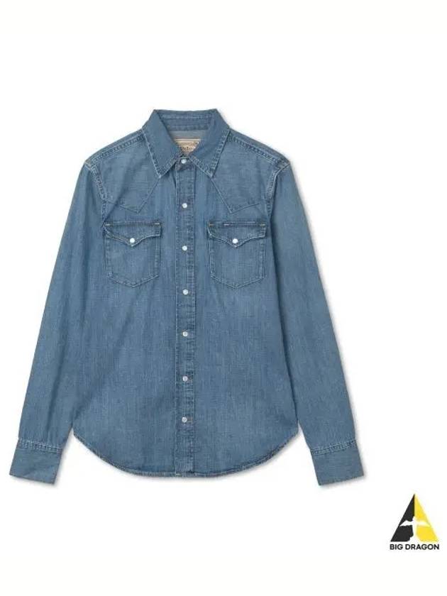 W Denim Western Shirt Blue - POLO RALPH LAUREN - BALAAN 1