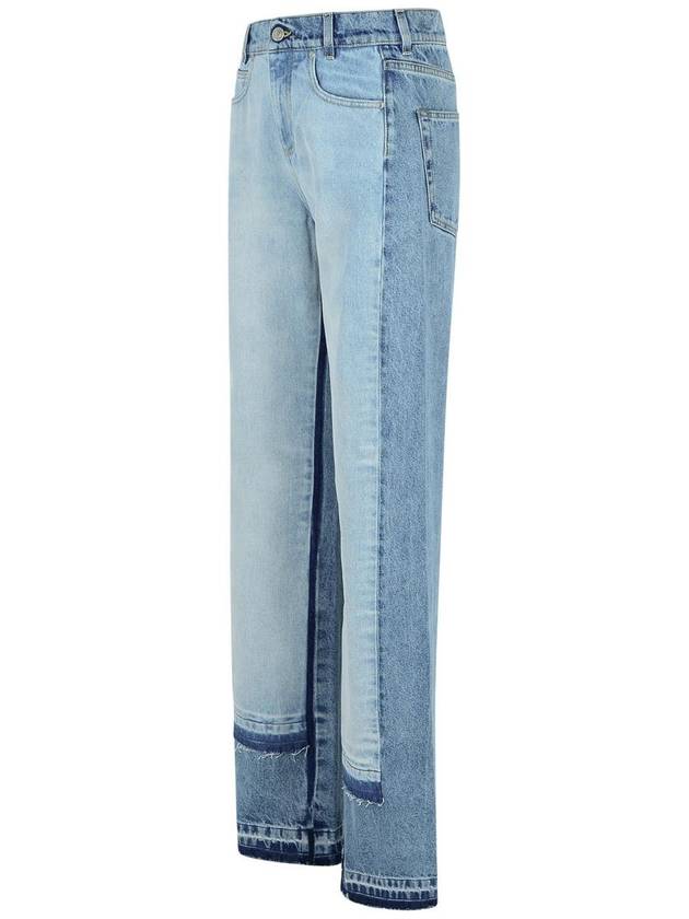 Stella McCartney Oversize Jeans In Light Blue Denim - STELLA MCCARTNEY - BALAAN 2