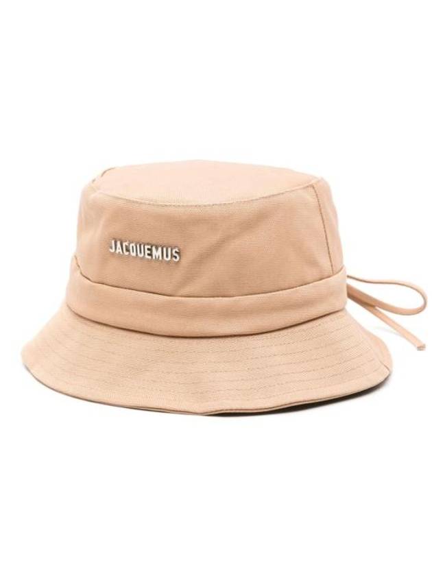 Le Bob Gadjo Bow Bucket Hat Beige - JACQUEMUS - BALAAN 1