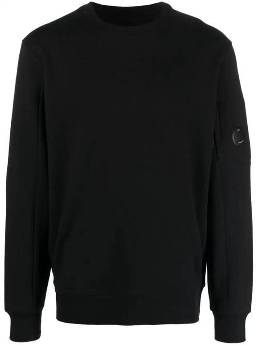 Diagonal Raised Fleece Sweatshirt Black - CP COMPANY - BALAAN 1