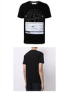 Block Logo Printing Short Sleeve T-Shirt Black - STONE ISLAND - BALAAN 5