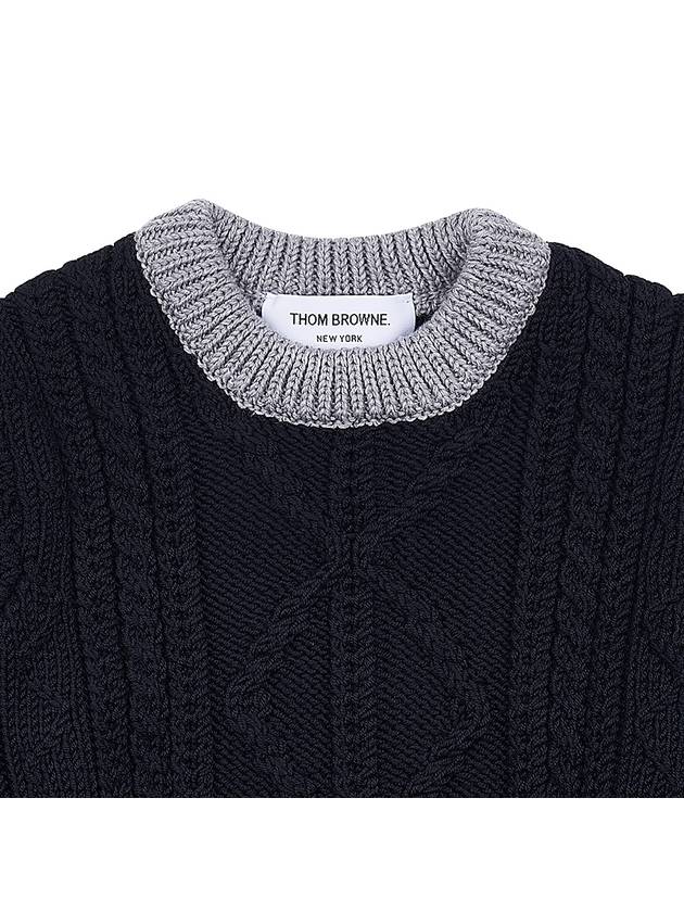 Fun Mix Cable Knit Top - THOM BROWNE - BALAAN 4