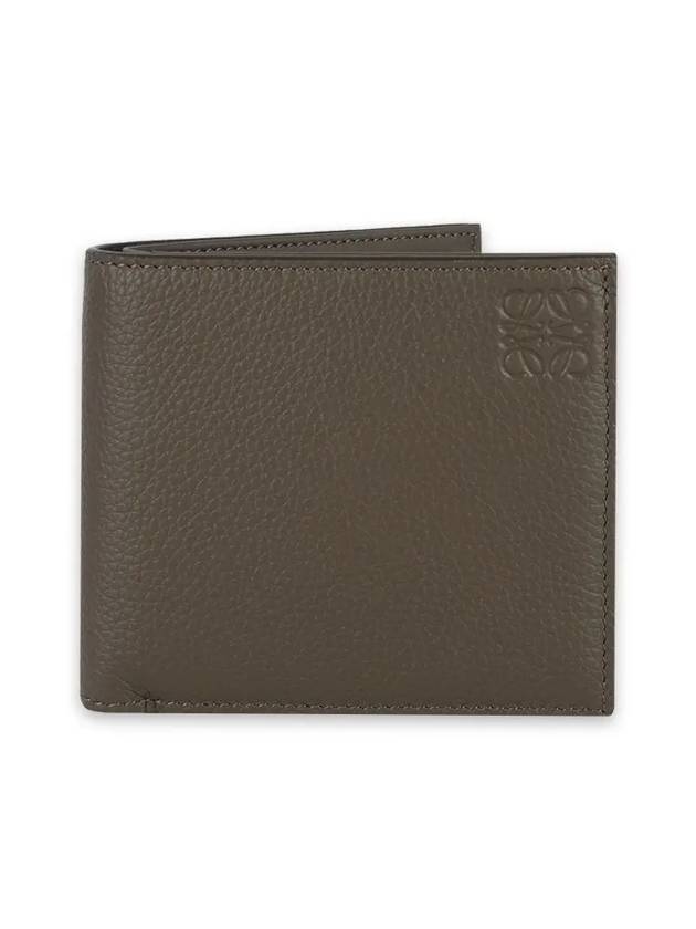 Men's Bifold Coin Soft Grained Calfskin Half Wallet Brown - LOEWE - BALAAN 3