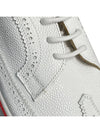 Men's Vitello Calf Leather Long Wing Brogue White - THOM BROWNE - BALAAN 5