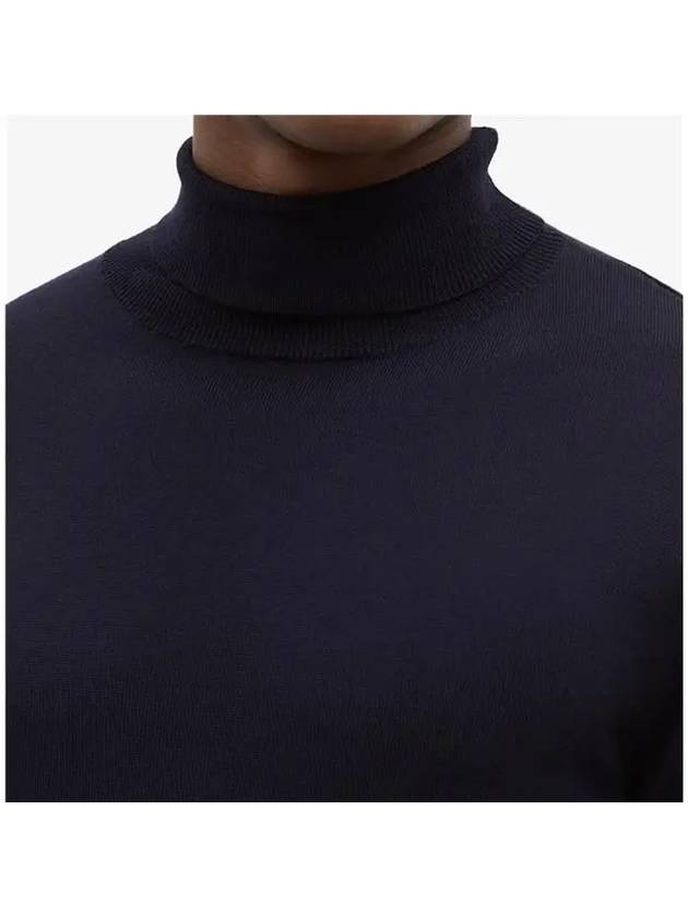 Men's Long Sleeve Wool Turtleneck Navy - A.P.C. - BALAAN 5