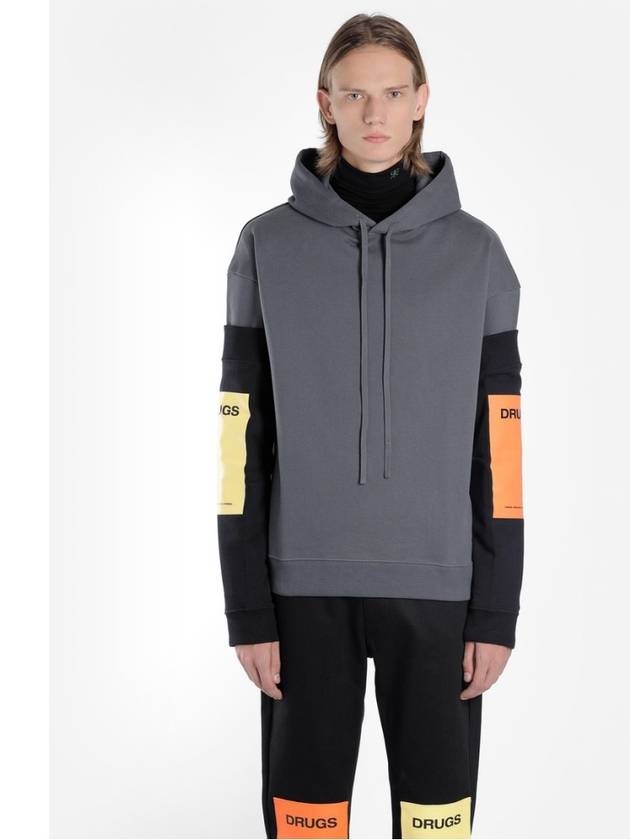 Detachable logo sleeve hood sweatshirt 182188 - RAF SIMONS - BALAAN 4