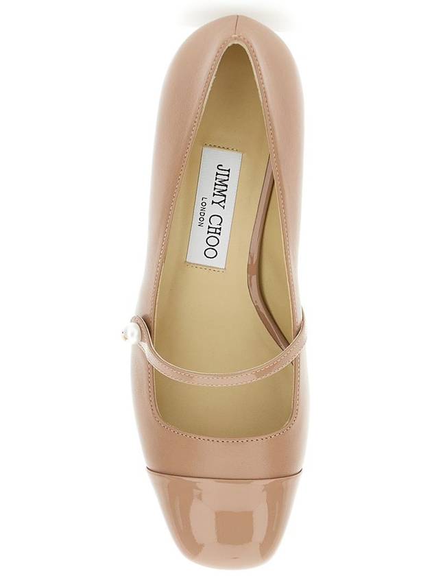 'Elisa' Pink Pumps With Strap Closure With Button In Leather Blend Woman - JIMMY CHOO - BALAAN 4