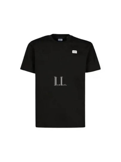 Logo Cotton Short Sleeve T-Shirt Black - CP COMPANY - BALAAN 2