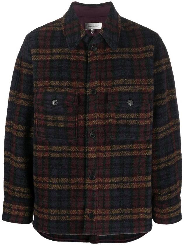 Kervont Check Shirt Jacket Black - ISABEL MARANT - BALAAN 2