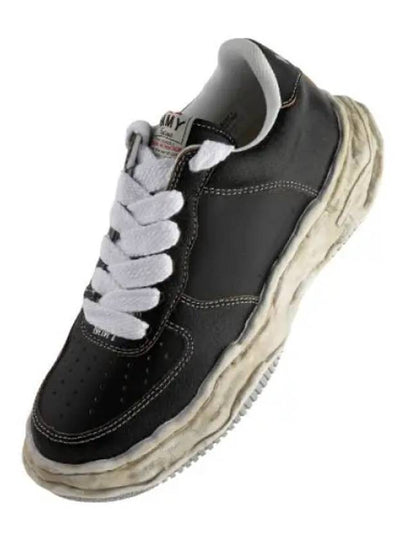 Wayne Leather Low Top Sneakers Black - MIHARA YASUHIRO - BALAAN 2