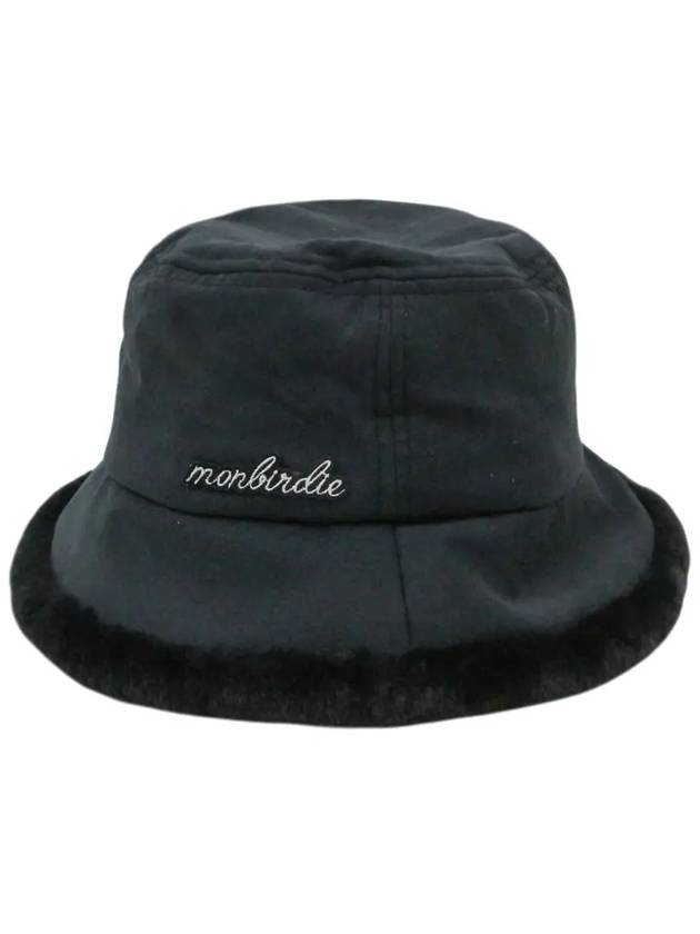 Macaron earring bucket hat BLACK - MONBIRDIE GOLF - BALAAN 2