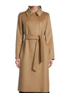 Women's Bcollag Wool Double Coat Camel - MAX MARA - BALAAN 8