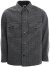 Kerbone Check Pattern Long Sleeve Shirt Black Gray - ISABEL MARANT - BALAAN.