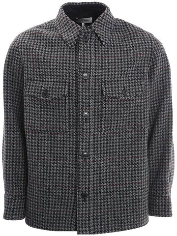 Kerbone Check Pattern Long Sleeve Shirt Black Gray - ISABEL MARANT - BALAAN.