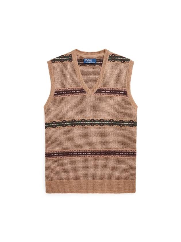 Fair Isle Wool Sweater Vest Beige - POLO RALPH LAUREN - BALAAN 1