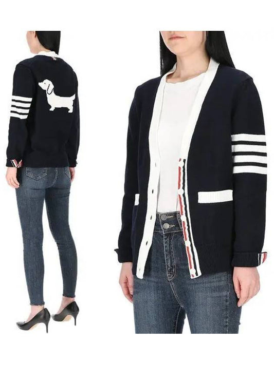 Thome Browne 4 Bar Cardigan Navy - THOM BROWNE - BALAAN 2