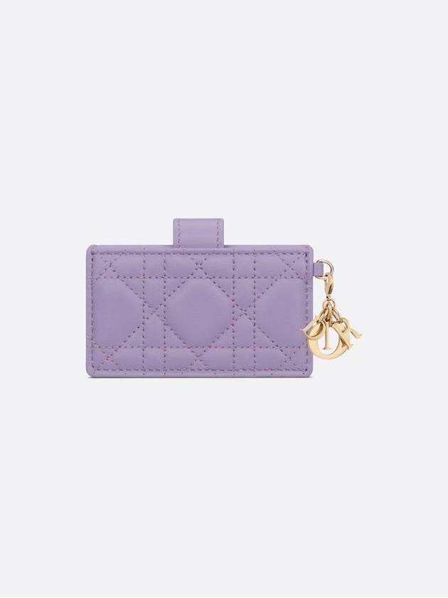 Lady Jasmine Lambskin Card Wallet Lilac - DIOR - BALAAN 5