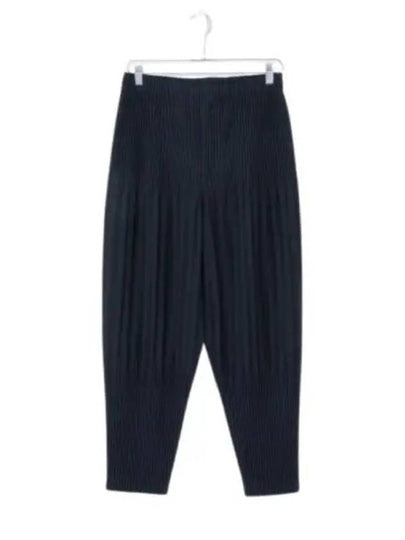 Basic Pleats Straight Pants Black - ISSEY MIYAKE - BALAAN 2