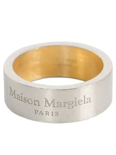 Lettering Logo Ring Silver Gold - MAISON MARGIELA - BALAAN 1