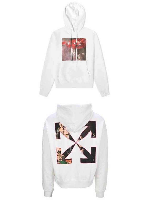 Caravaggio arrow print hood - OFF WHITE - BALAAN 5