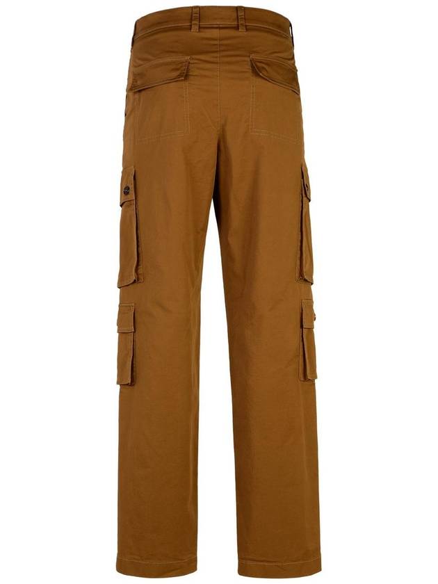 Dolce & Gabbana Brown Cotton Cargo Trousers - DOLCE&GABBANA - BALAAN 3