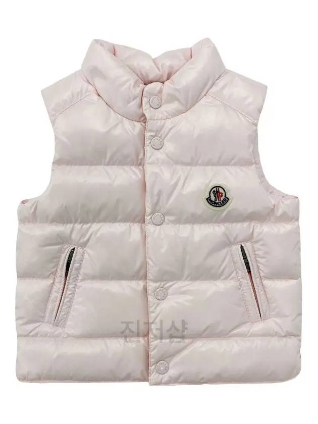 Kids Bernard down vest pale peach pink 1A00034 68950 503 - MONCLER - BALAAN 1