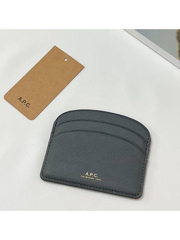 Demi Lune Card Wallet Grey - A.P.C. - BALAAN 5