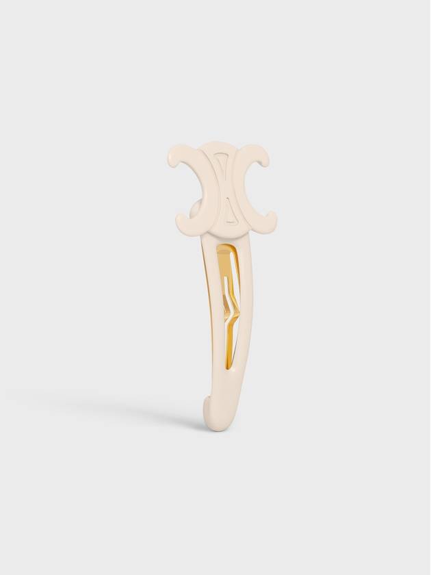 Triomphe Large Snap Hair Clip Ivory - CELINE - BALAAN 2