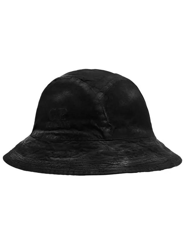 Embroidered Logo Vintage Bucket Hat Black - CP COMPANY - BALAAN 2