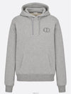 Cd Icon Embroidered Cotton Hoodie Grey - DIOR - BALAAN 2