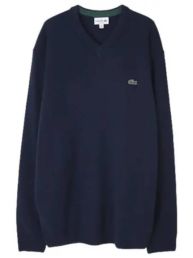 V neck wool sweater men s knit - LACOSTE - BALAAN 1