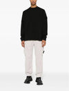 Ghost Piece Cotton Jersey Crew Neck Sweatshirt Black - STONE ISLAND - BALAAN 3