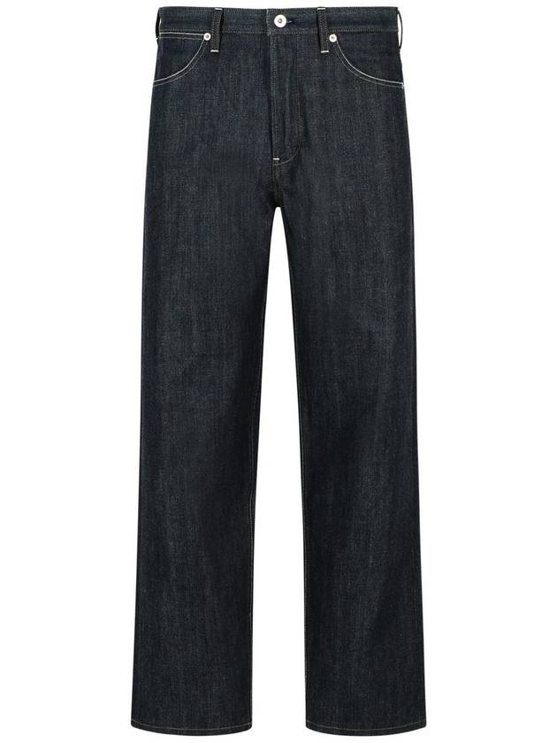 Men's Five Pocket Straight Jeans Dark Blue - JIL SANDER - BALAAN 2