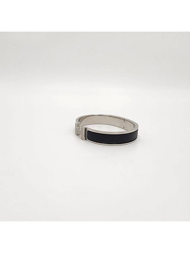 Click Ache HH Palladium Matte Bracelet Noir - HERMES - BALAAN 4