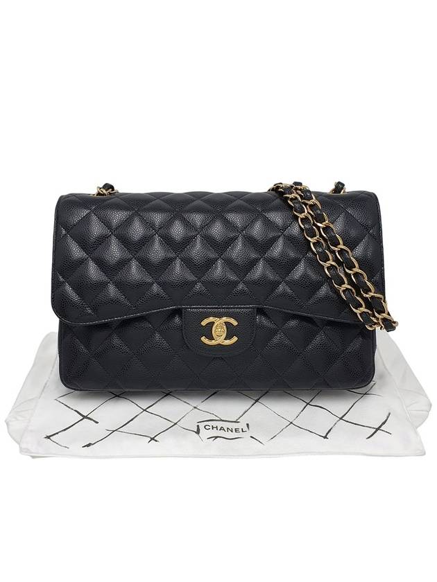 Women s A58600 Classic Gold Caviar Large Chain Shoulder Bag - CHANEL - BALAAN 14