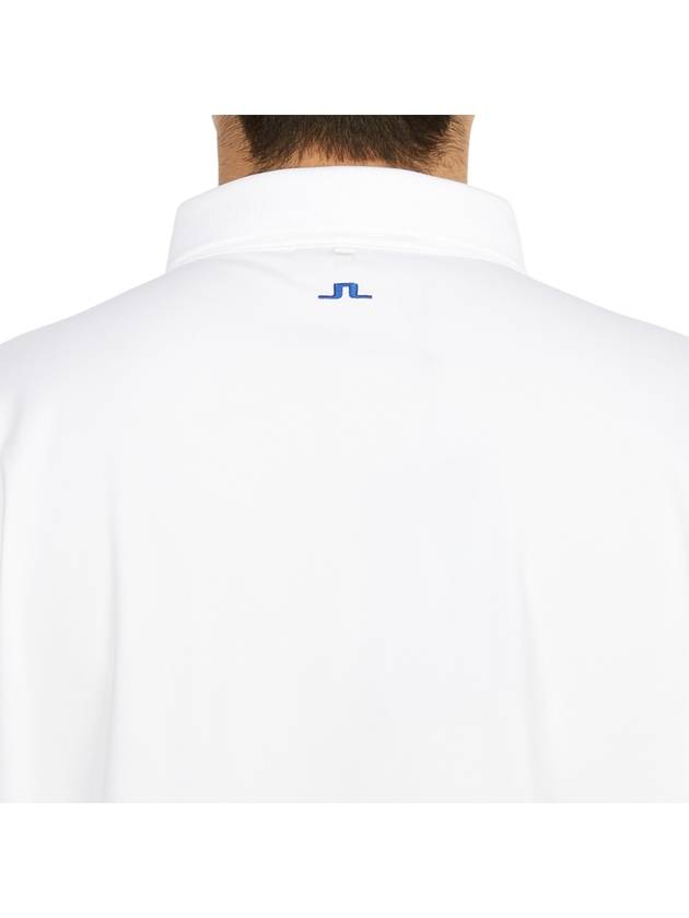 Men's Tour Tech Long Sleeve Polo Shirt White - J.LINDEBERG - BALAAN 8