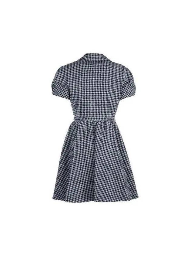 Dior houndstooth wool puff dress 351R28A1423 9330 - DIOR - BALAAN 2