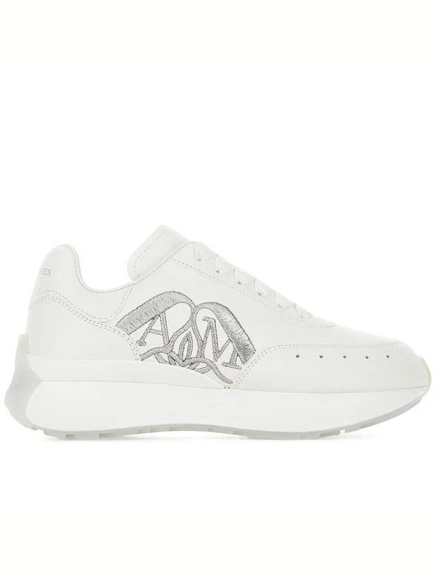 Sprint Runner Logo Low Top Sneakers White - ALEXANDER MCQUEEN - BALAAN 3