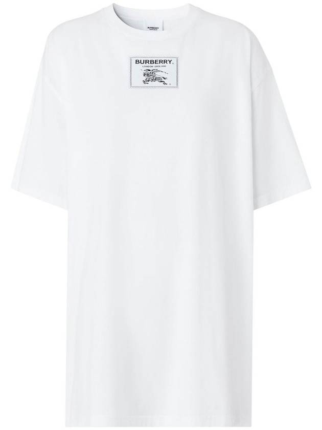 Women's Prorsum Label Cotton T-shirt White - BURBERRY - BALAAN 2