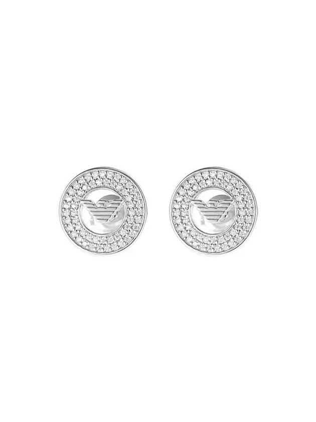 Stud Earrings Silver - EMPORIO ARMANI - BALAAN 3