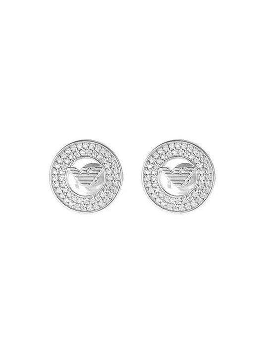 EG3587040 stud silver earrings - EMPORIO ARMANI - BALAAN 1