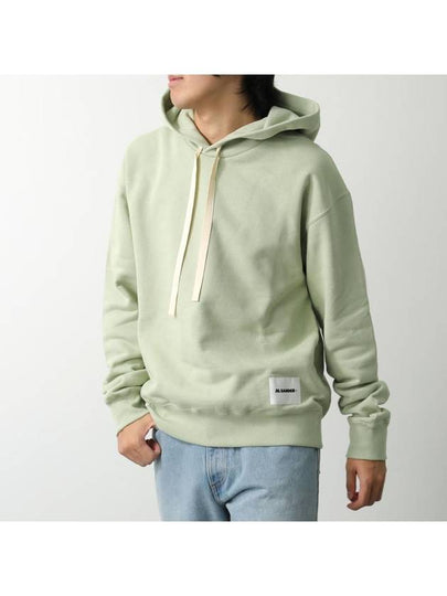 Plus Logo Patch Popover Hoodie Green - JIL SANDER - BALAAN 2